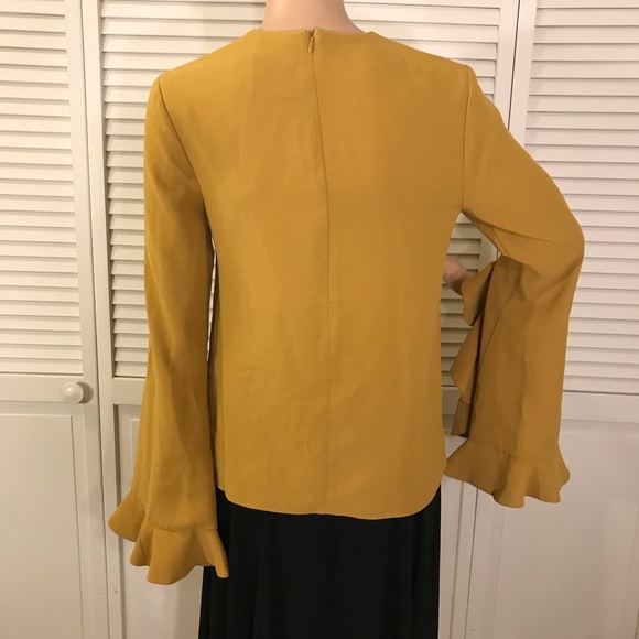 C/MEO Collective Gossamer Ruffled-Sleeve Top XS - Picture 8 of 16